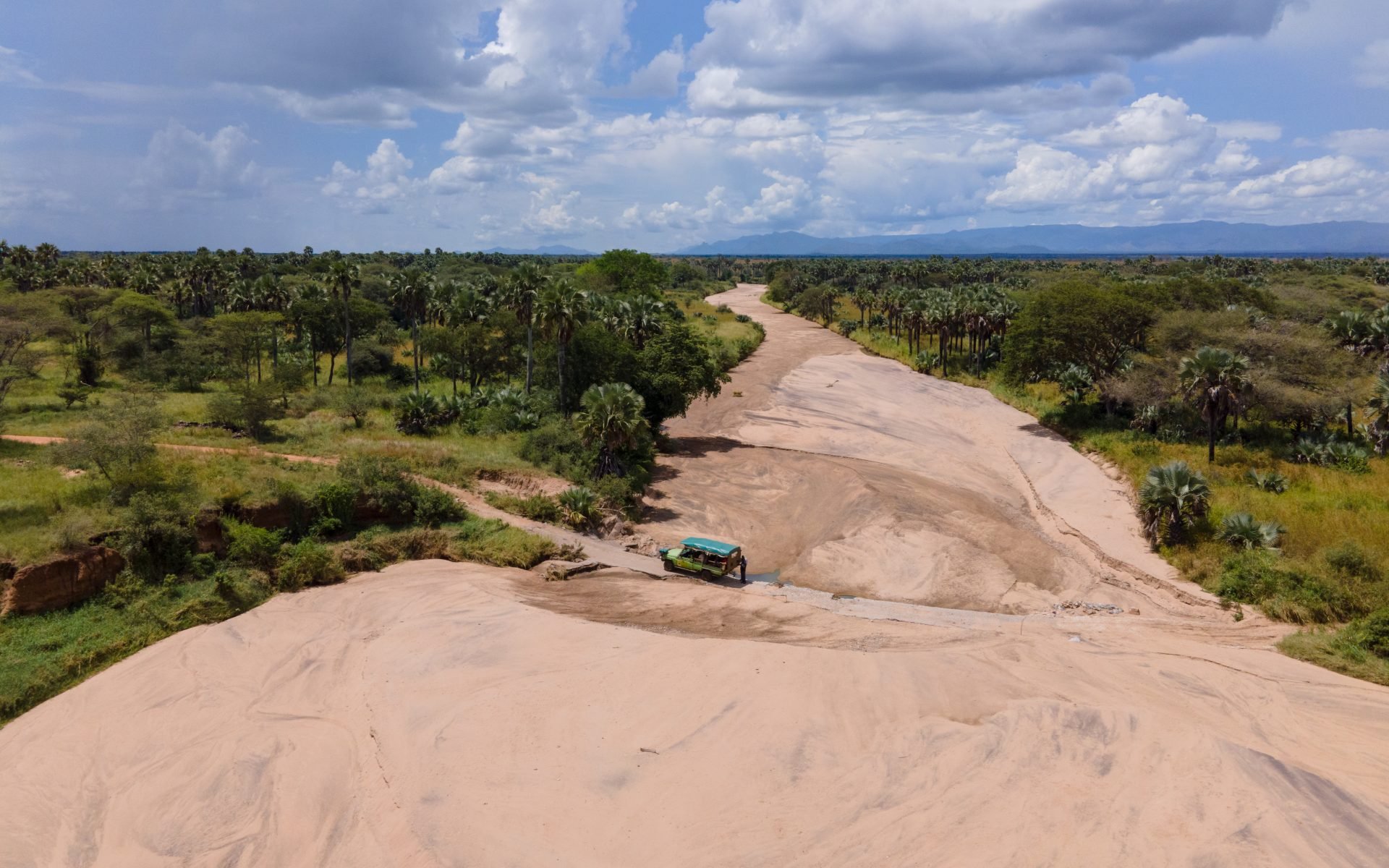 Riverbed in the Kidepo Valley National Park, Uganda.