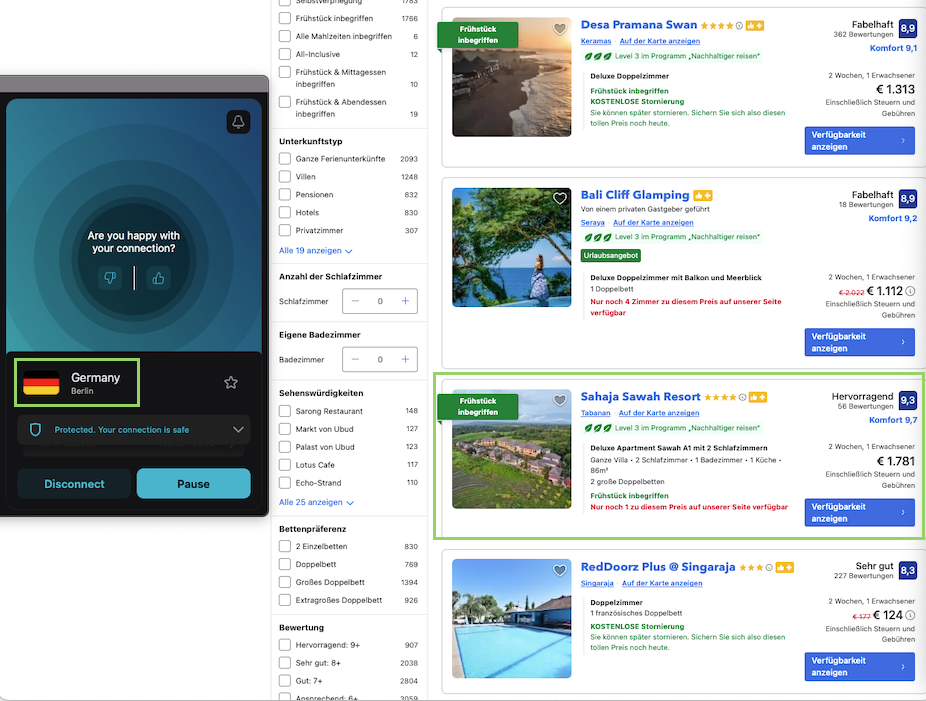 Hotel comparison Bali - Hotel Sahaja Sawah Resort - search 2